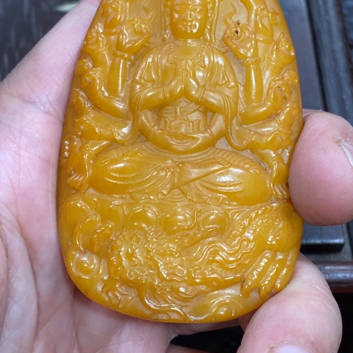 滴血莲花菩提吊坠