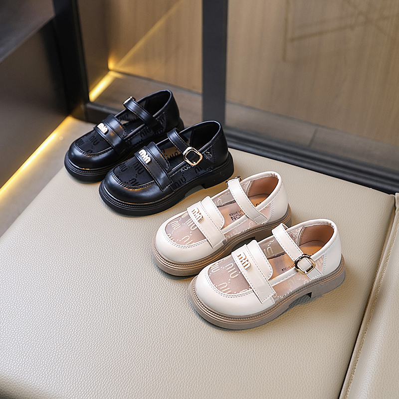 女童透气小皮鞋2025春夏新款儿童网面公主鞋小女孩洛丽塔洋气单鞋