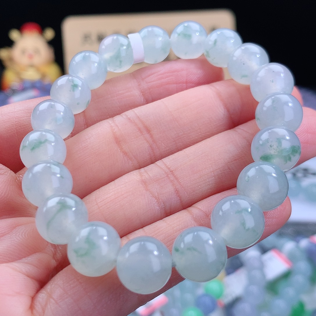 翡翠手链未镶嵌卡10mm