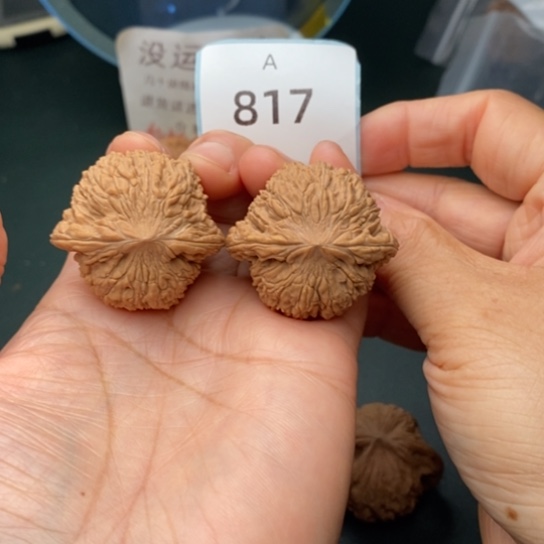 文玩核桃把件37.5绣球817