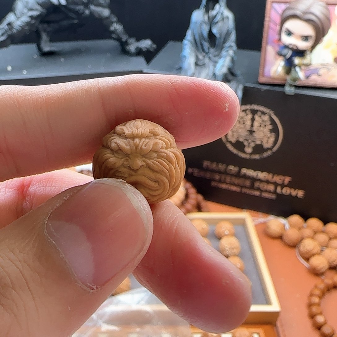 猴头核桃吊坠四目恶僧素17