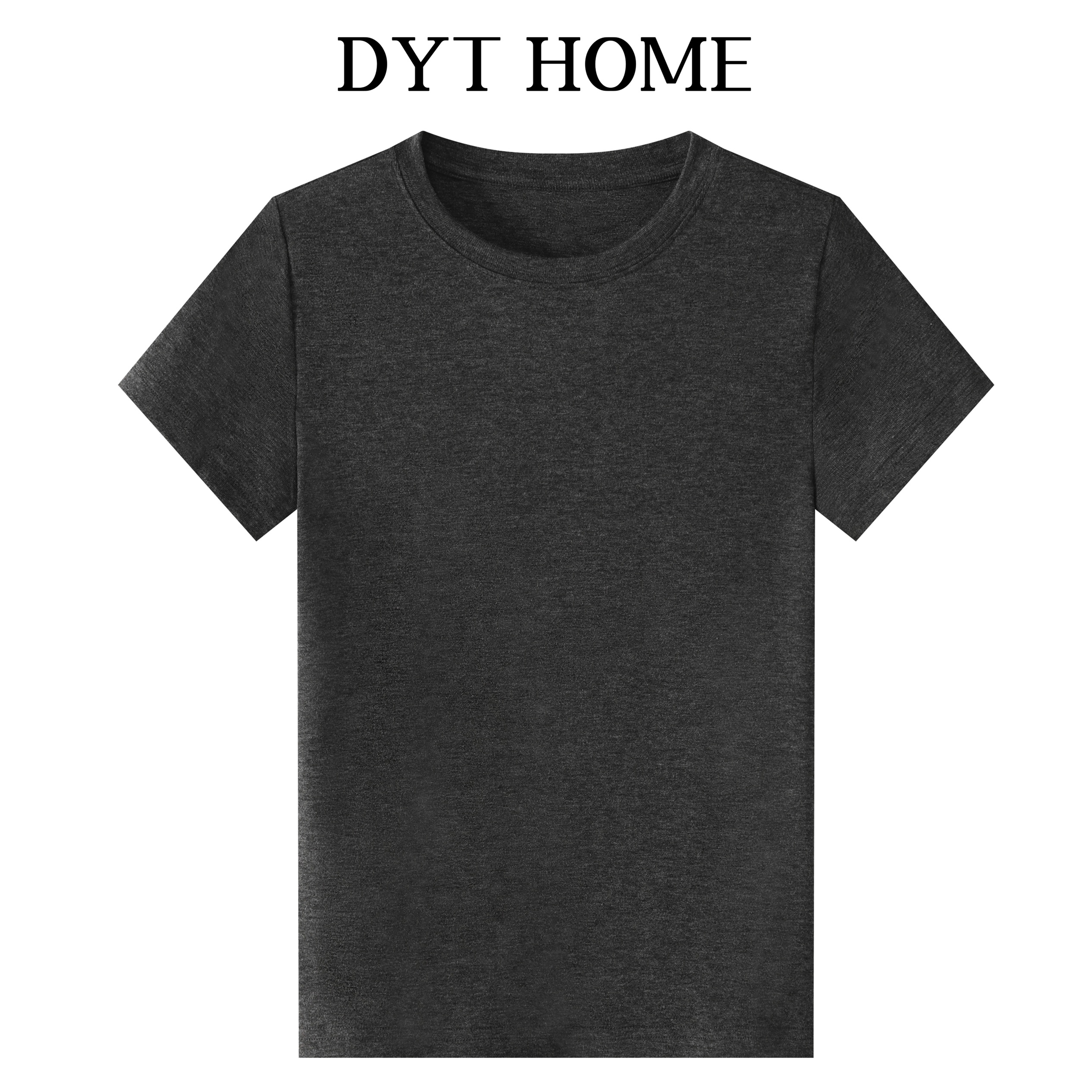 DYT HOME新疆长绒棉运动户外休闲透气圆领针织纯色修身半袖打底