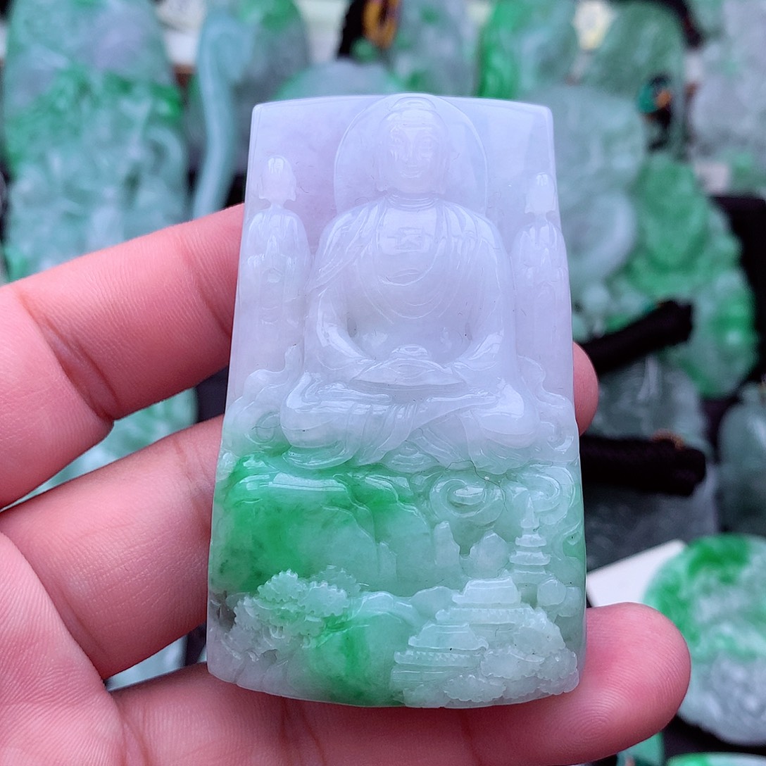 翡翠未镶嵌吊坠(不含链)