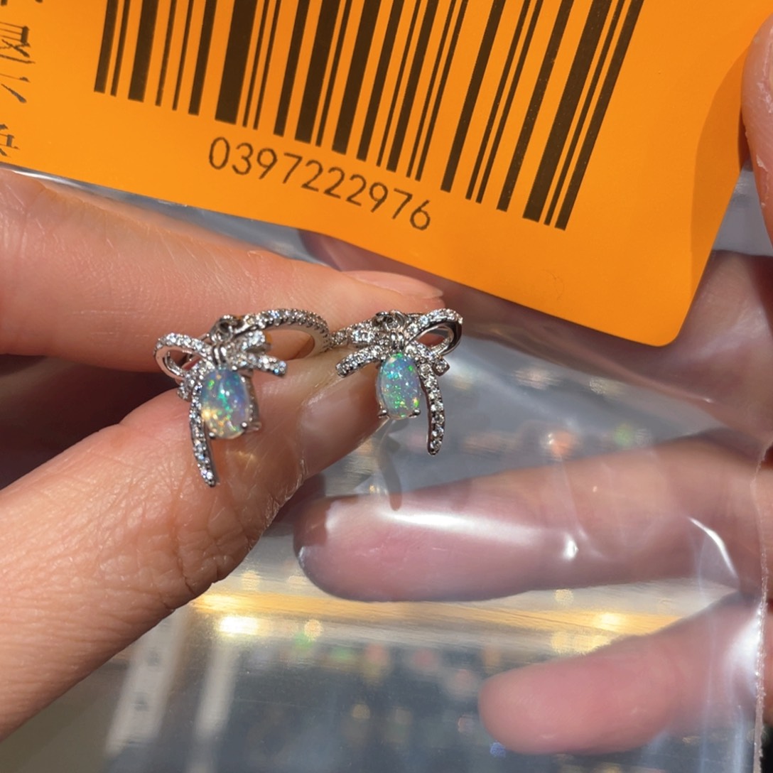 欧泊戒指款式银S925镶嵌要****熊