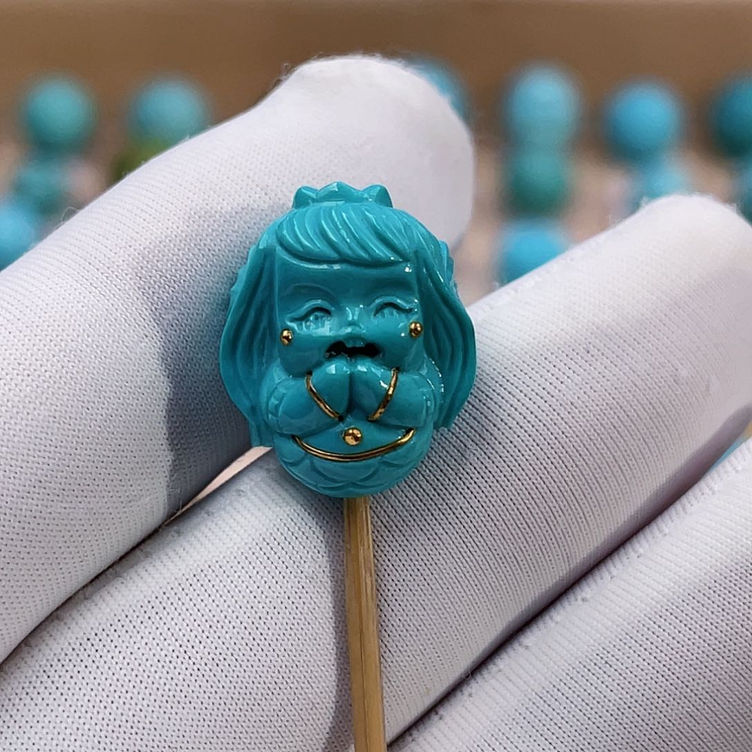 绿松石珠宝奇石未镶嵌