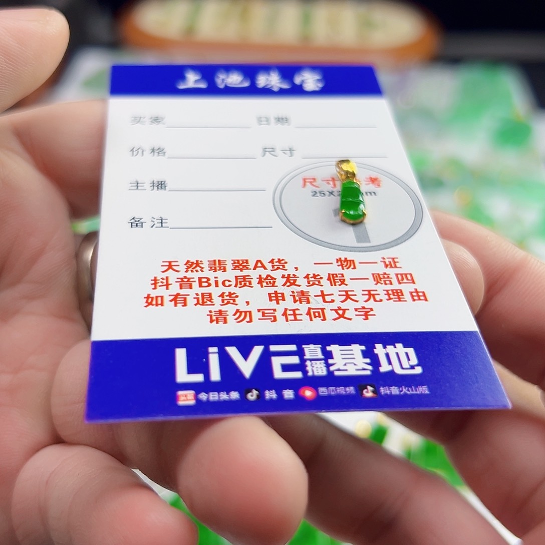 颈饰18K金镶嵌翡翠翡翠