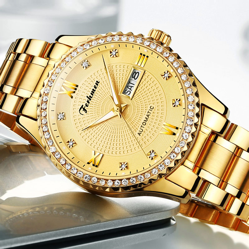 【信任无价 陈总补贴】金骑士商务防水男士机械表-F8600-C