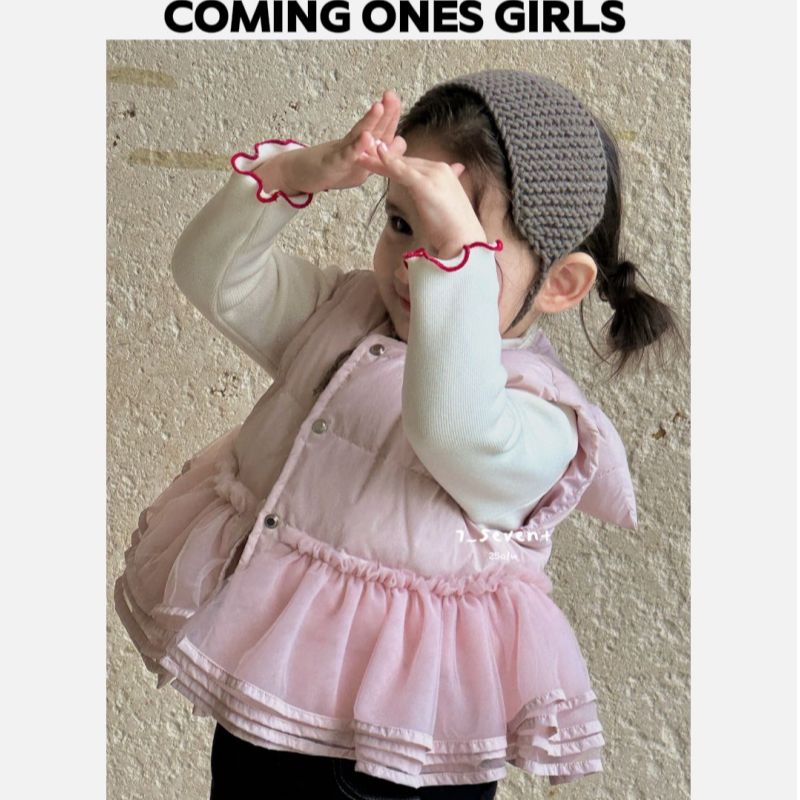逸朵美芽COMING ONES 女童深秋冬款667羽绒马甲