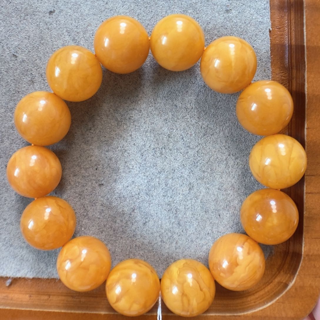 未镶嵌蜜蜡手串蜜蜡手串