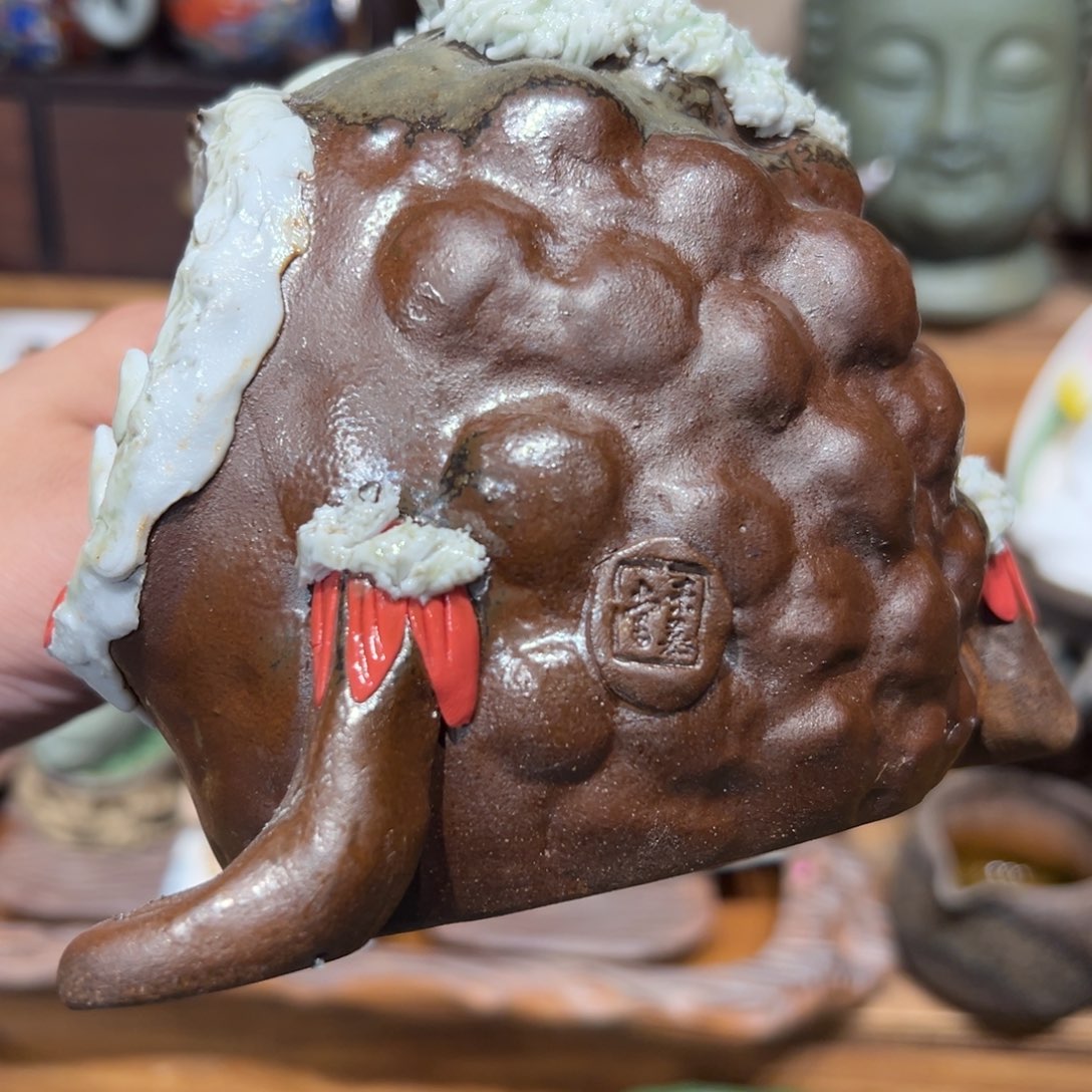 复古风格老陶泥系列茶盘茶具摆件