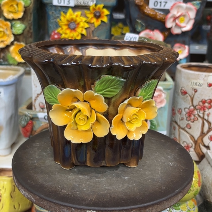 紫砂花盆粗陶材质多肉花盆