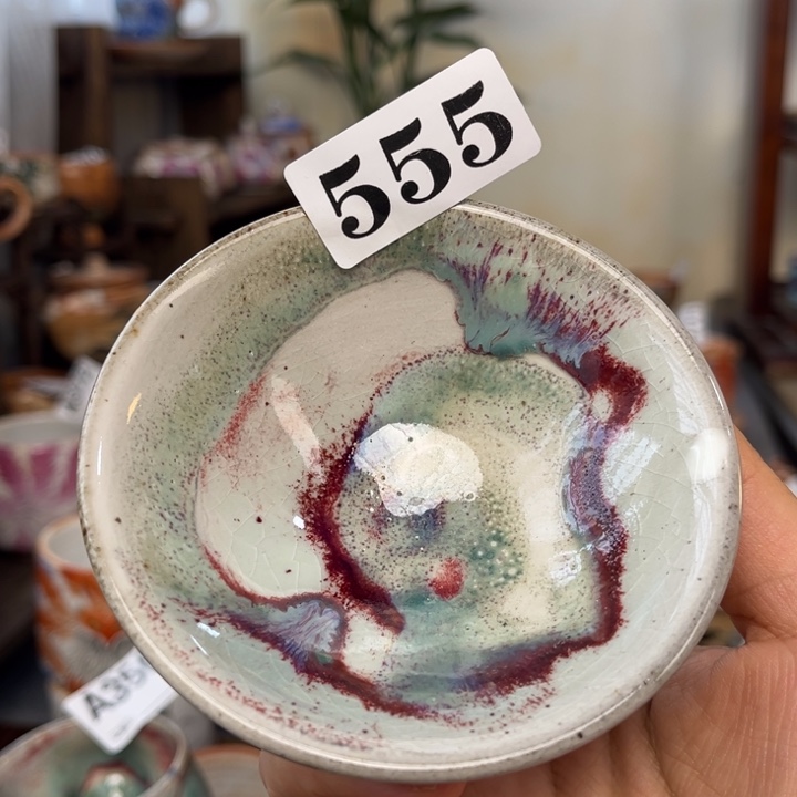 ****话全手工柴烧志野杯555