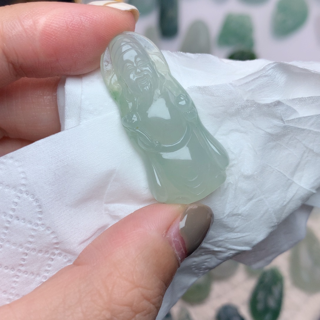 未镶嵌定制翡翠财神