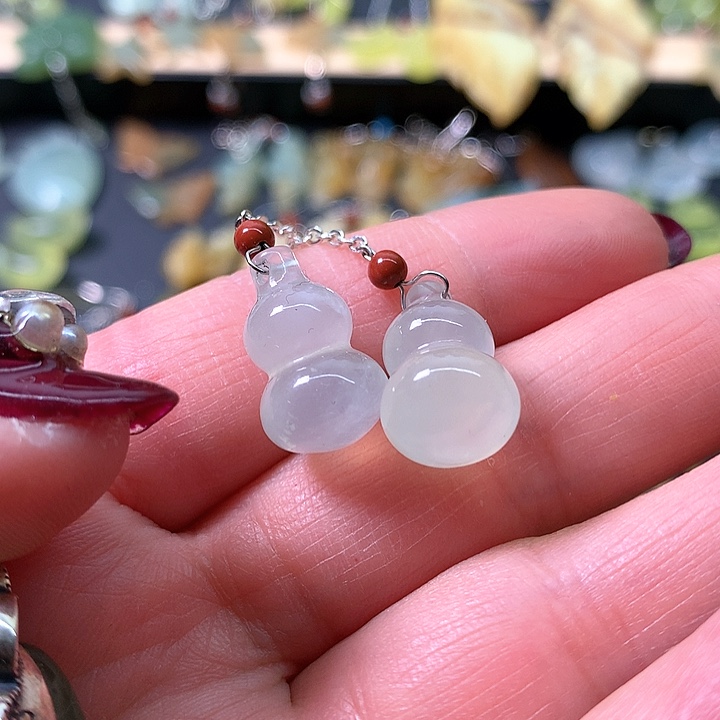 蛇纹石玉戒指银S925镶嵌?****?