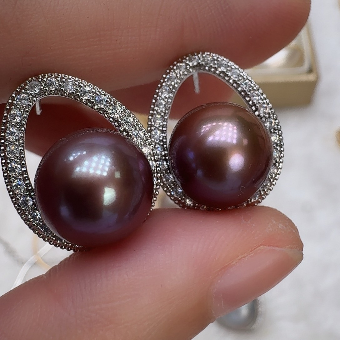 淡水珍珠耳饰未镶嵌