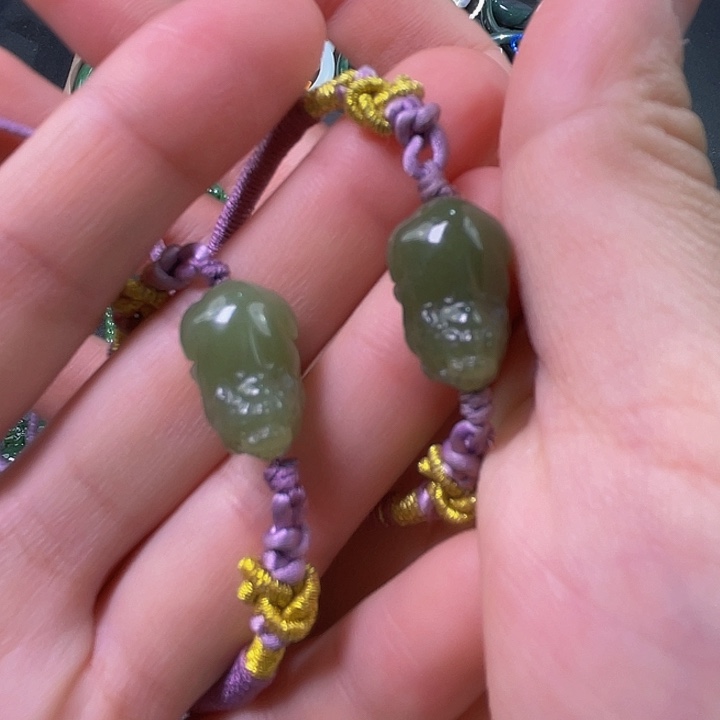 和田玉未镶嵌手绳