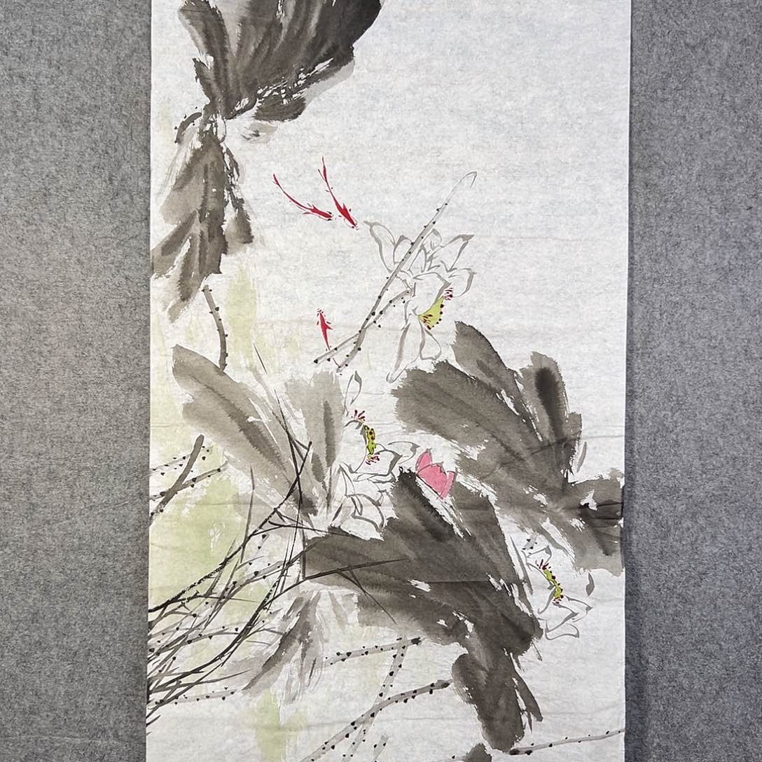 国画754 牡丹等植物生长于这里生长