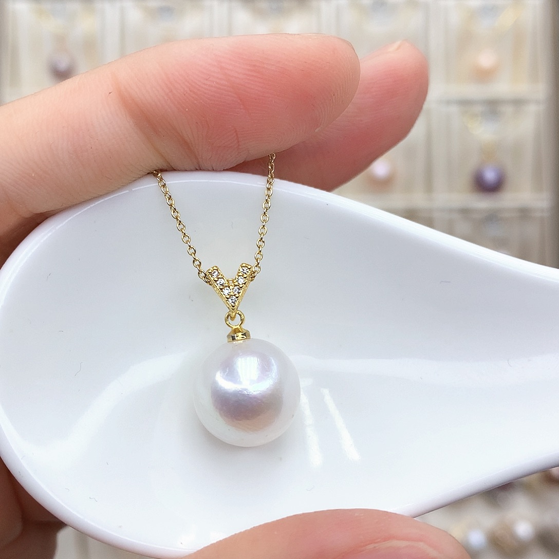 淡水珍珠颈饰合金