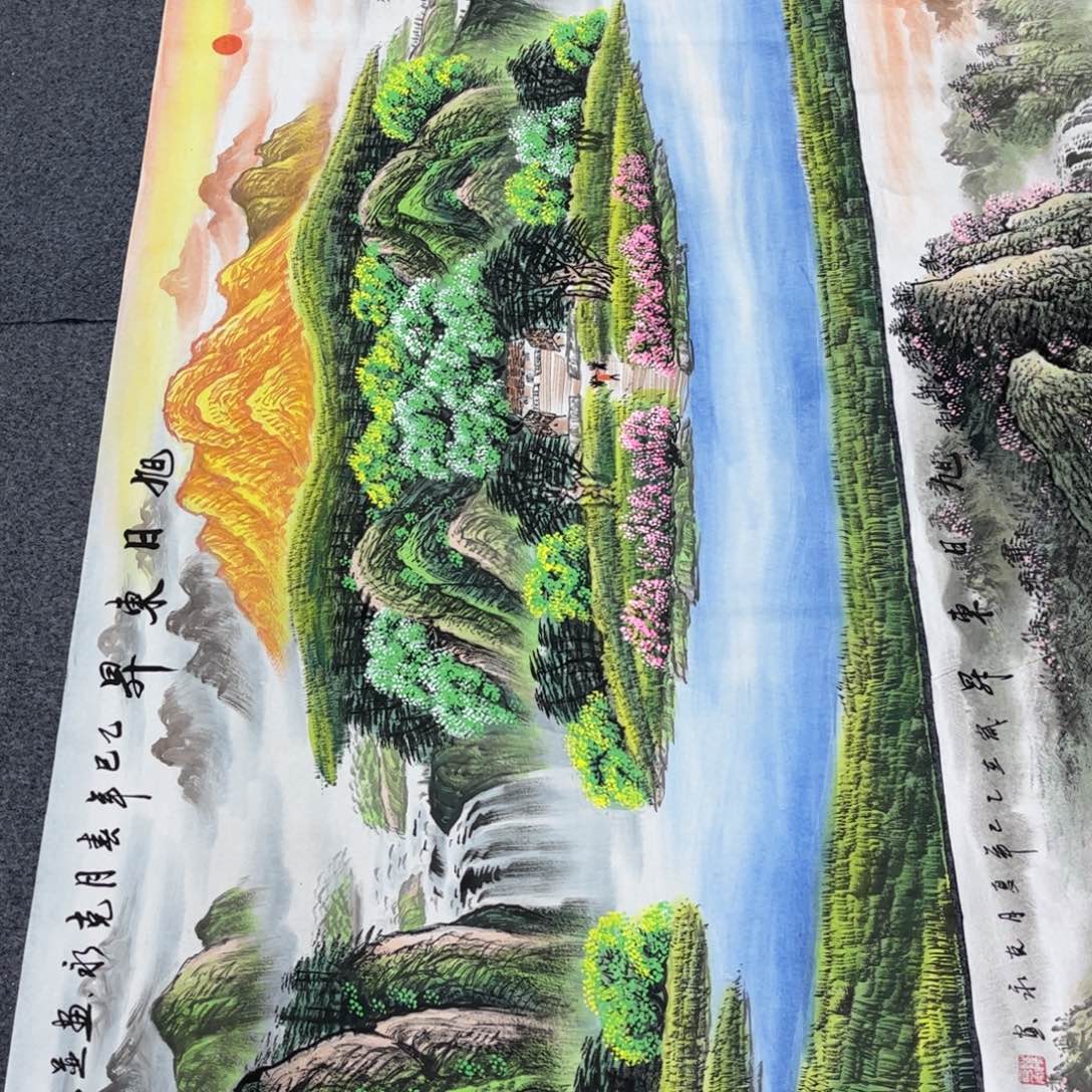 国画老师手绘作品