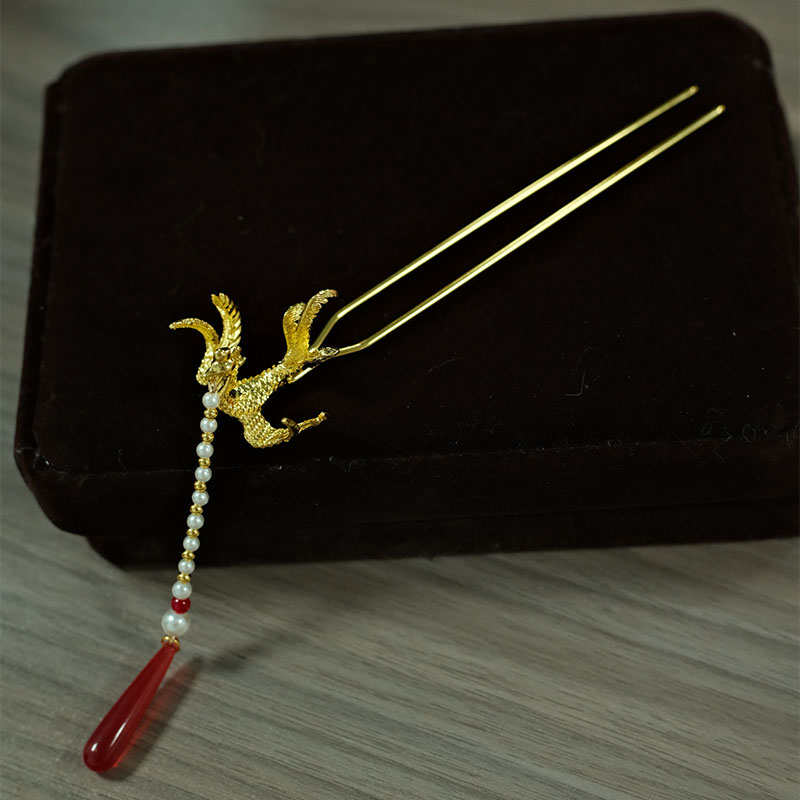 耀如春华【达人专属】 迷你凤钗  【J-20】原创国风唐制明制汉服配饰