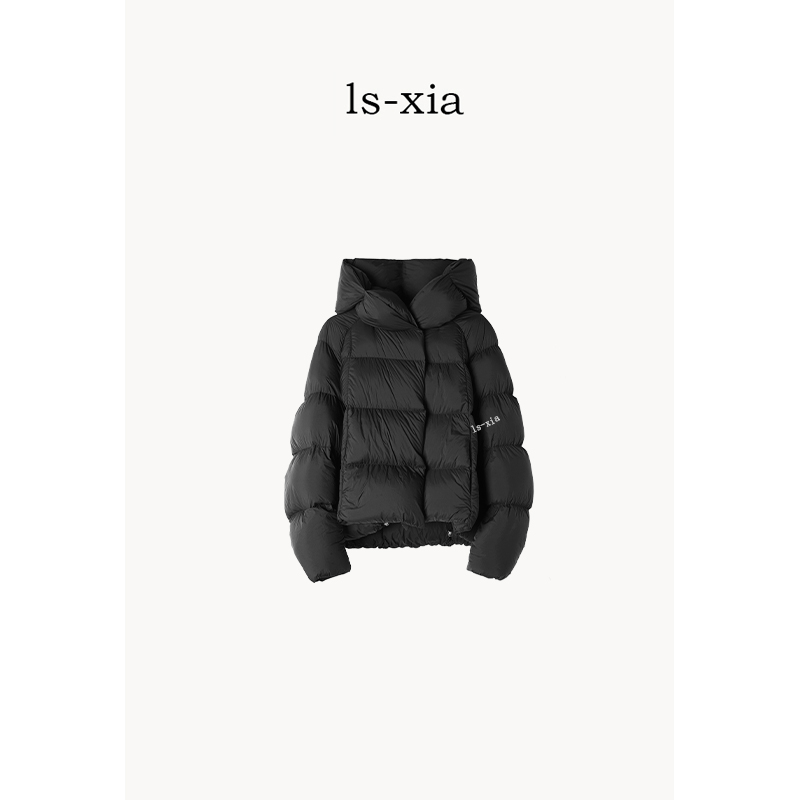 【冬季泡芙】白鹅绒·秋冬连帽围脖领型保暖锁温羽绒服