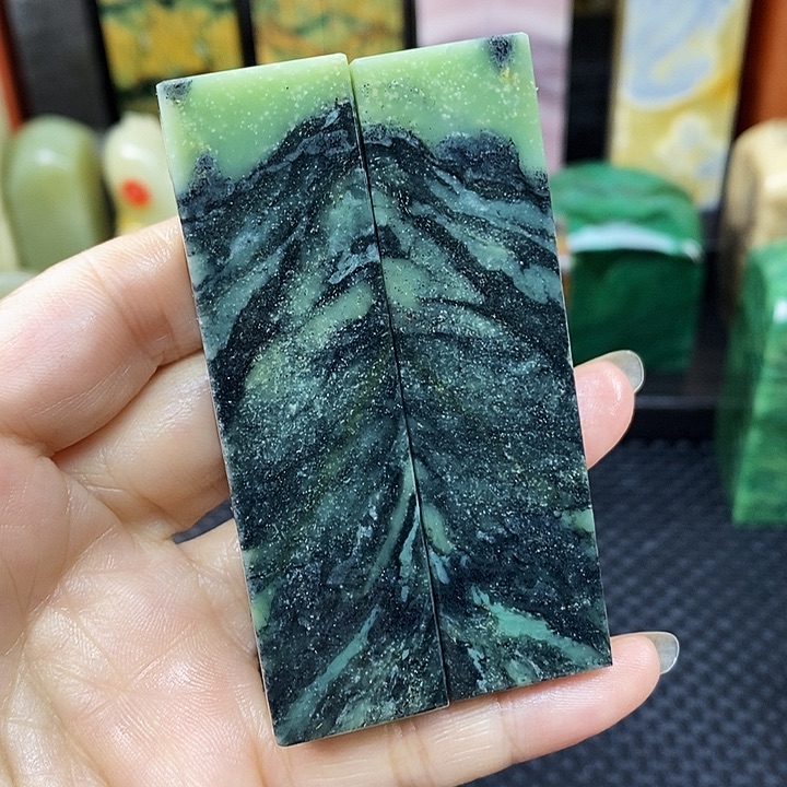 白***岛青田石印石缅甸石头