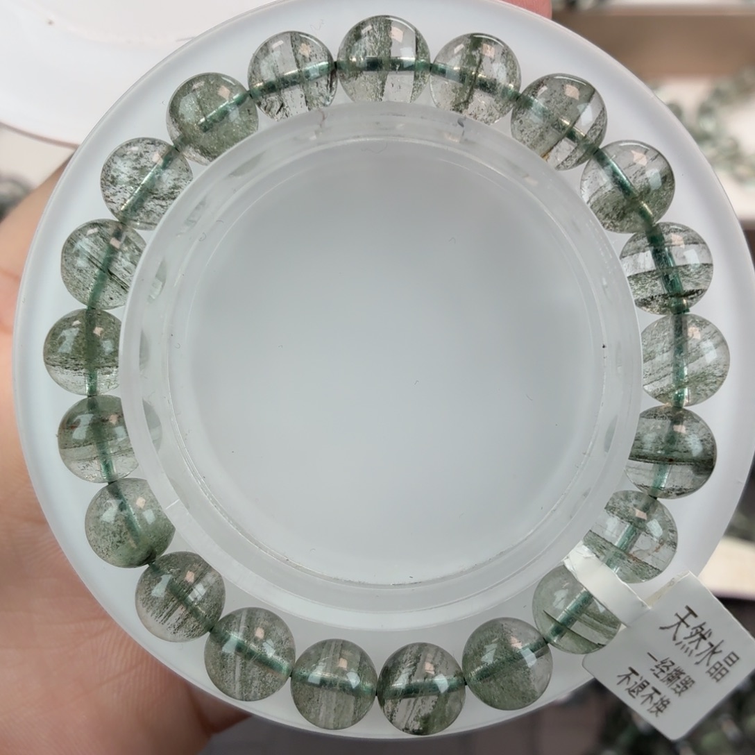 恋****手链水晶未镶嵌绿幽灵9+