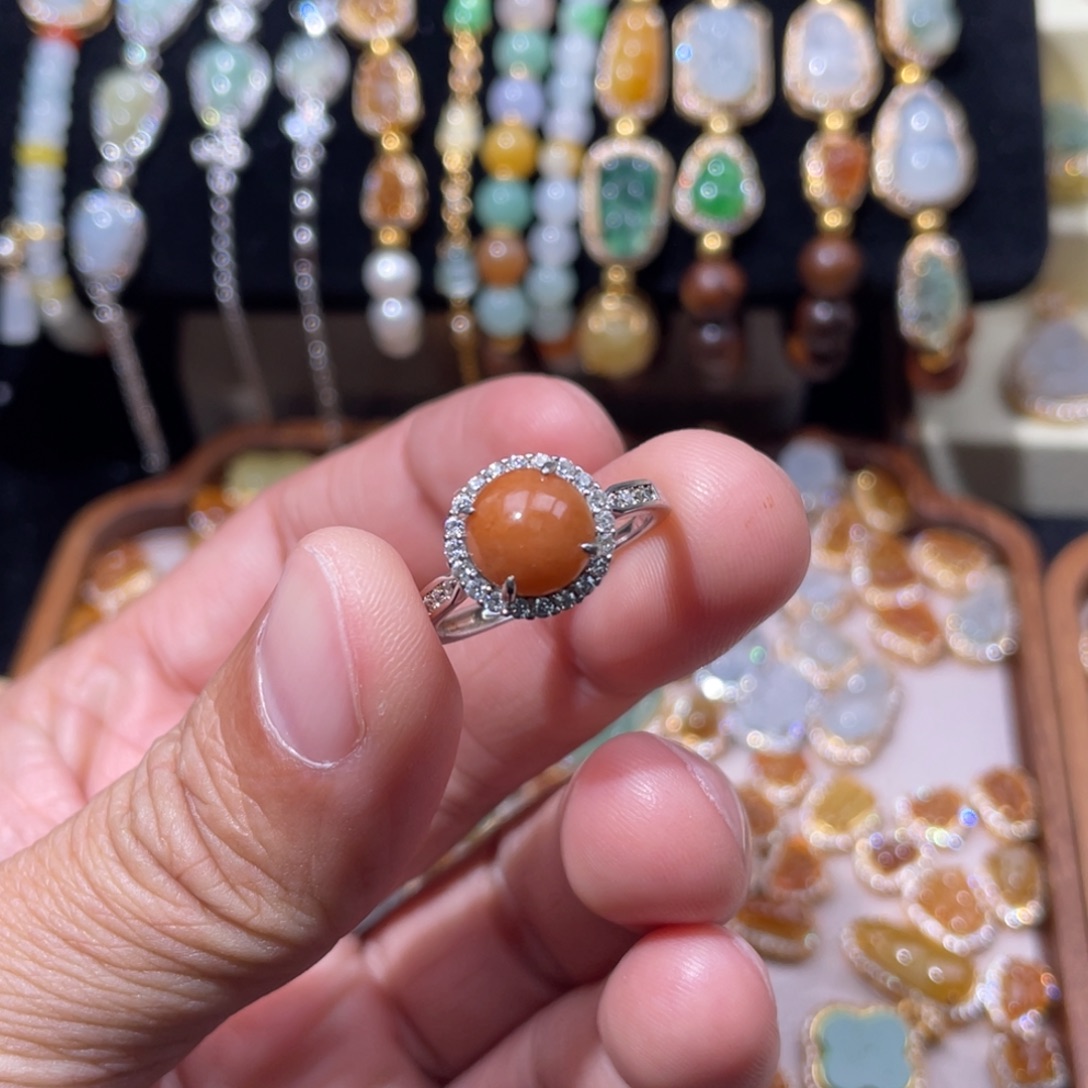 翡翠银S925镶嵌颈饰