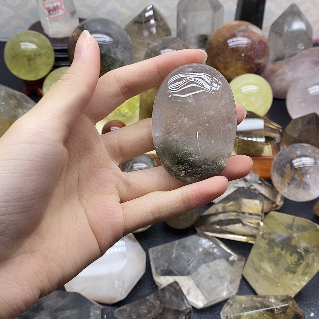 未镶嵌水晶珠宝半成品85水晶石