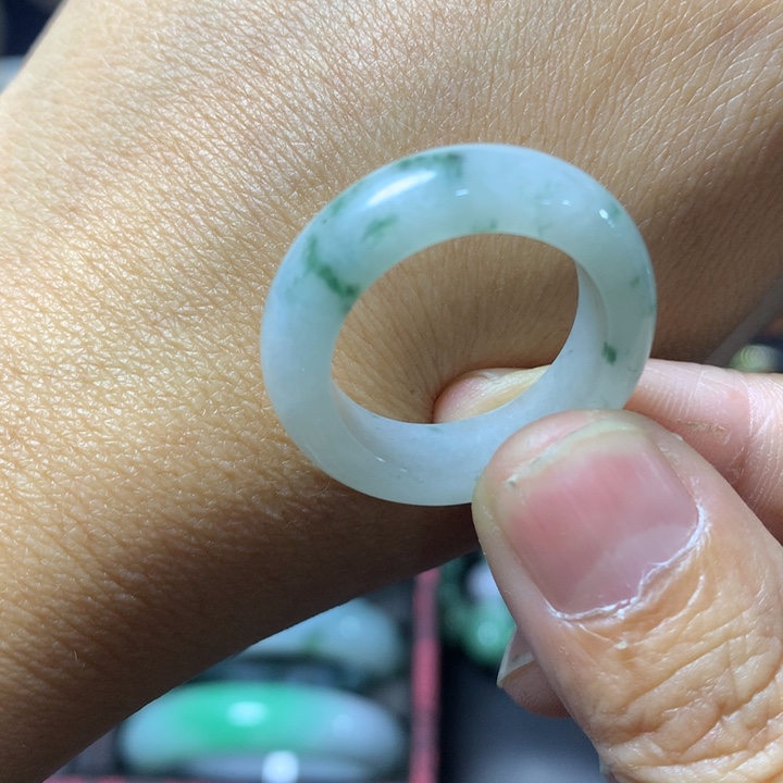 一***愿定制翡翠未镶嵌翡翠戒圈21