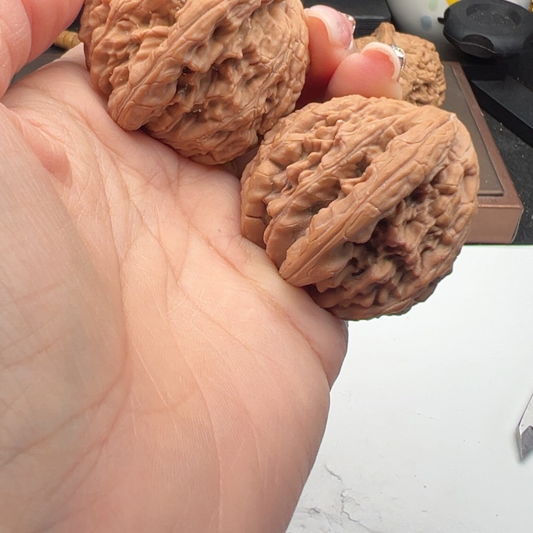 文玩核桃把件虎头王43