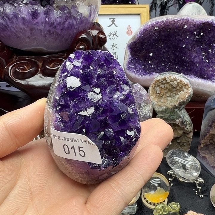 紫晶未镶嵌珠宝半成品