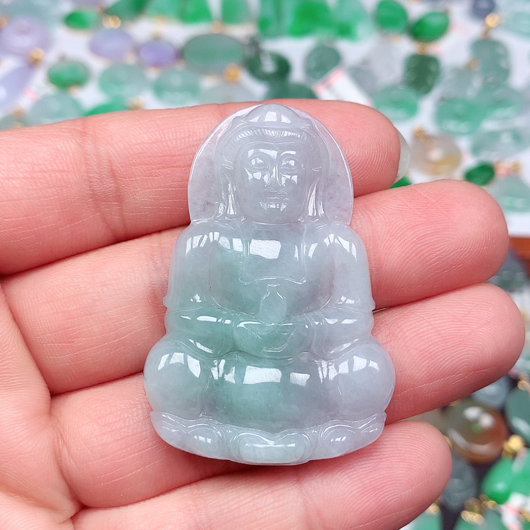 翡翠颈饰未镶嵌天然翡翠A货