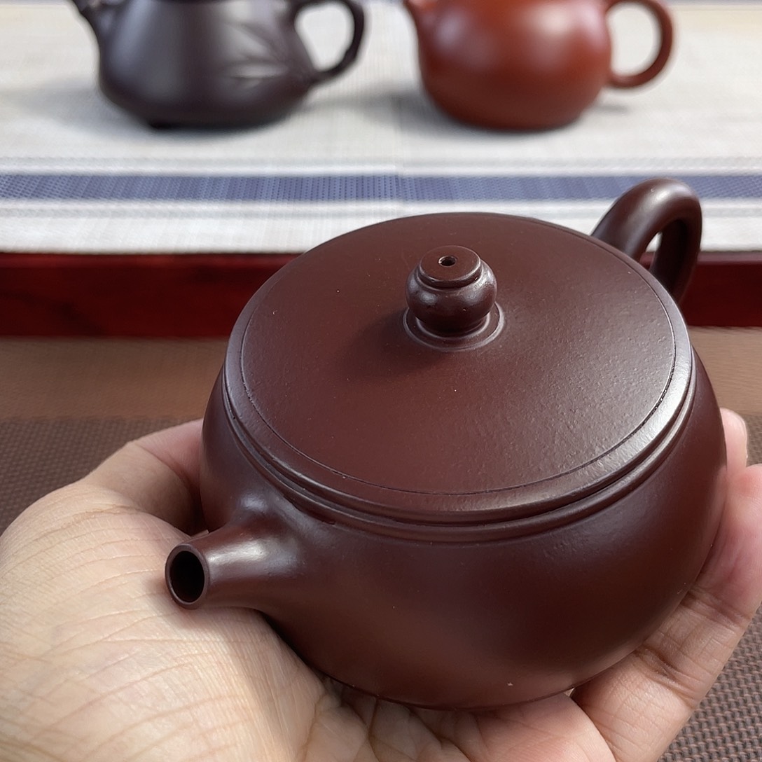 紫泥壶原矿紫泥扁鼓器型