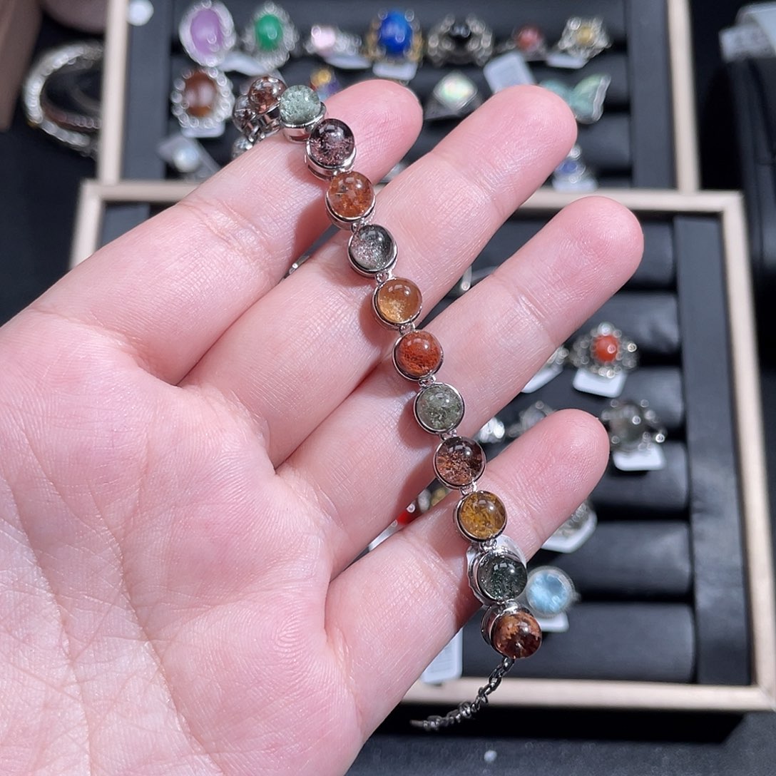 银S925镶嵌戒指烟晶N***a