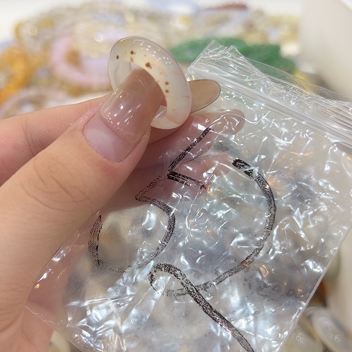 合金戒指玛瑙/玉髓52港12