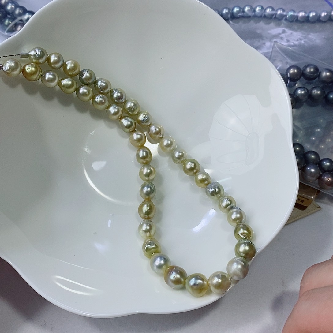 海水珍珠颈饰银S925镶嵌