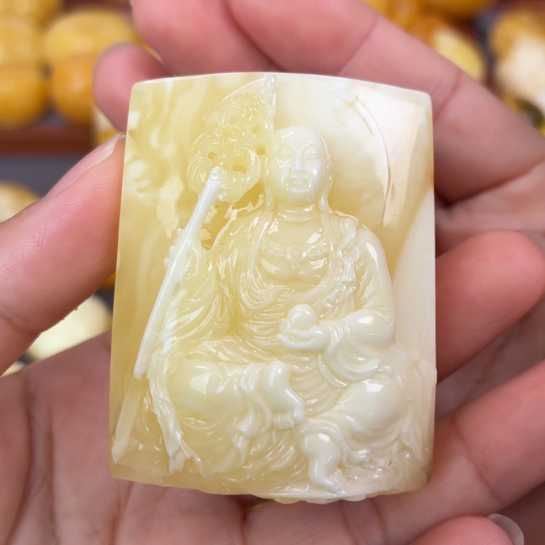 蜜蜡未镶嵌吊坠(不含链)地藏王