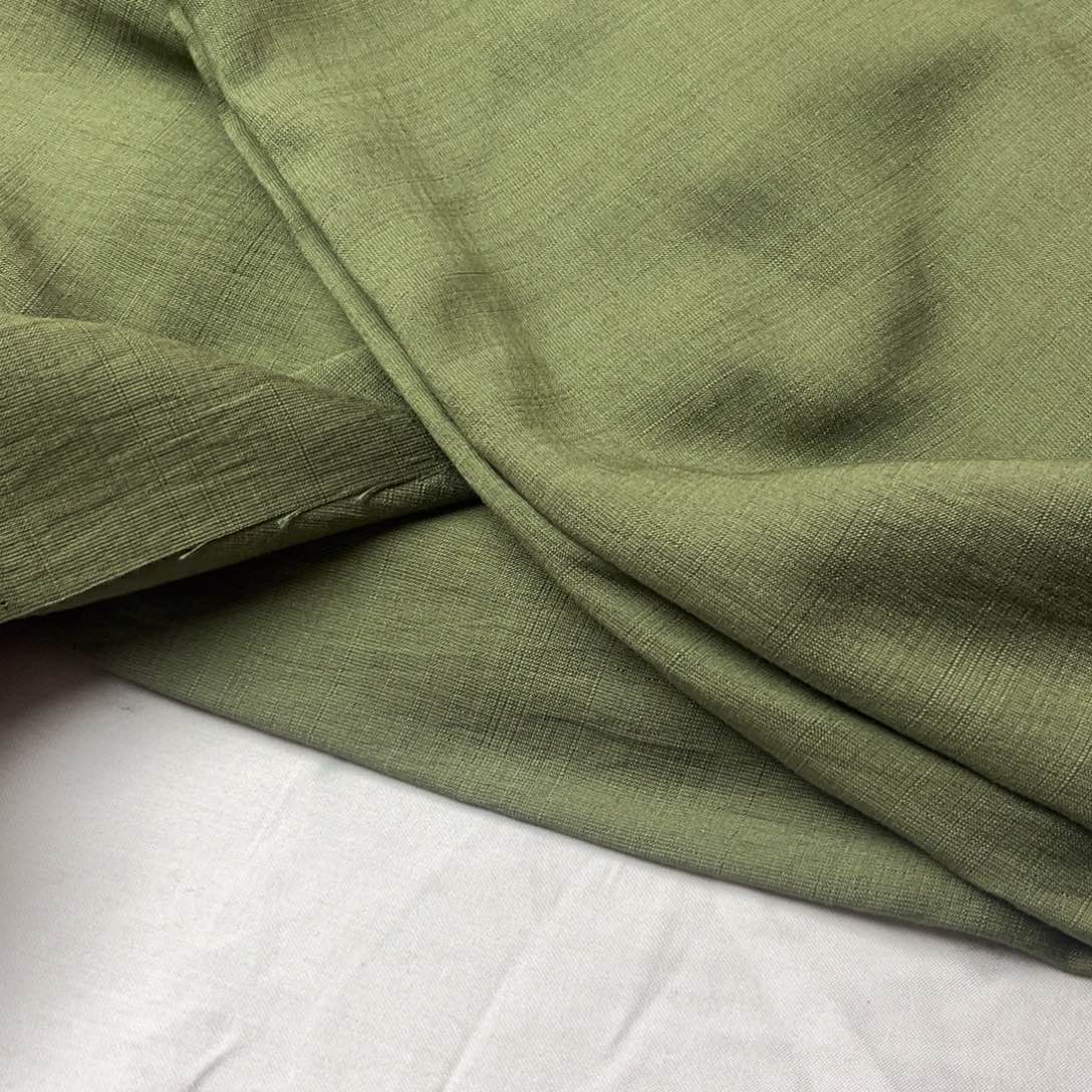 军绿色麻棉2米。        