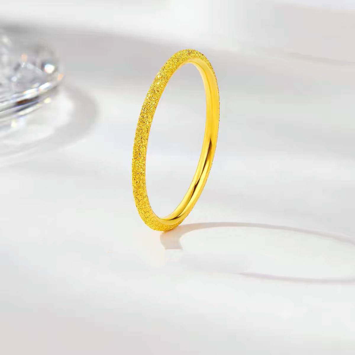 金嘉福足金999满天星5G戒指