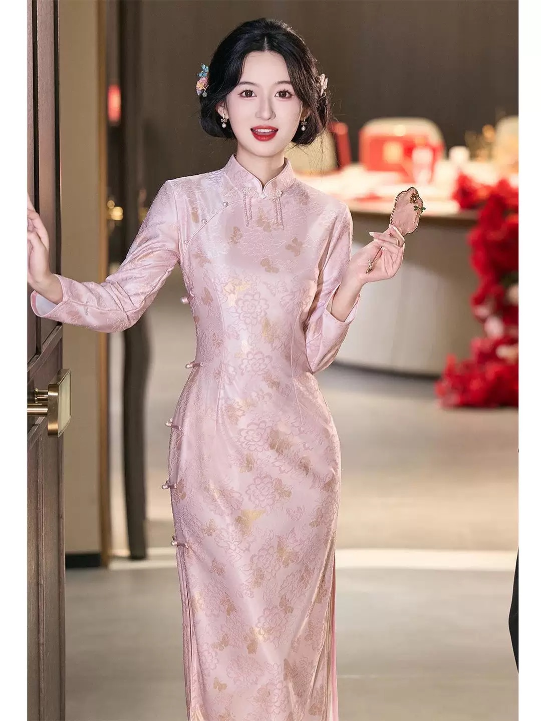 A169（苏念 敬酒服）秋季时尚旗袍