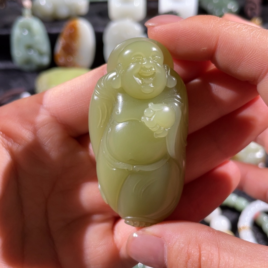 和田玉未镶嵌挂件