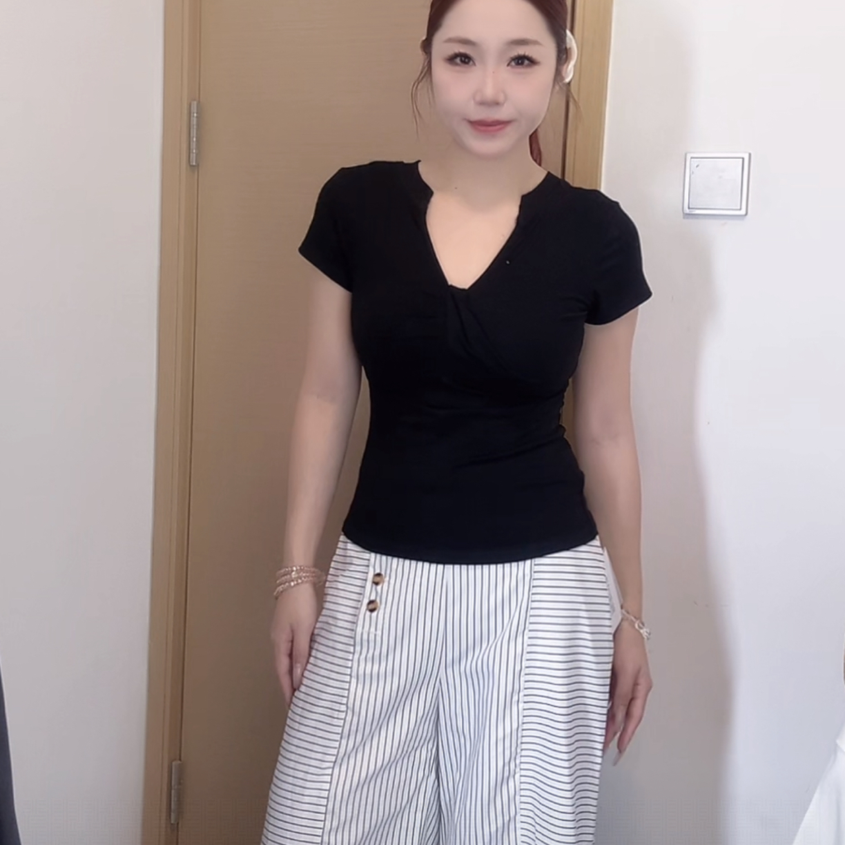 G2/13/条纹裤条纹裤组合件数单件