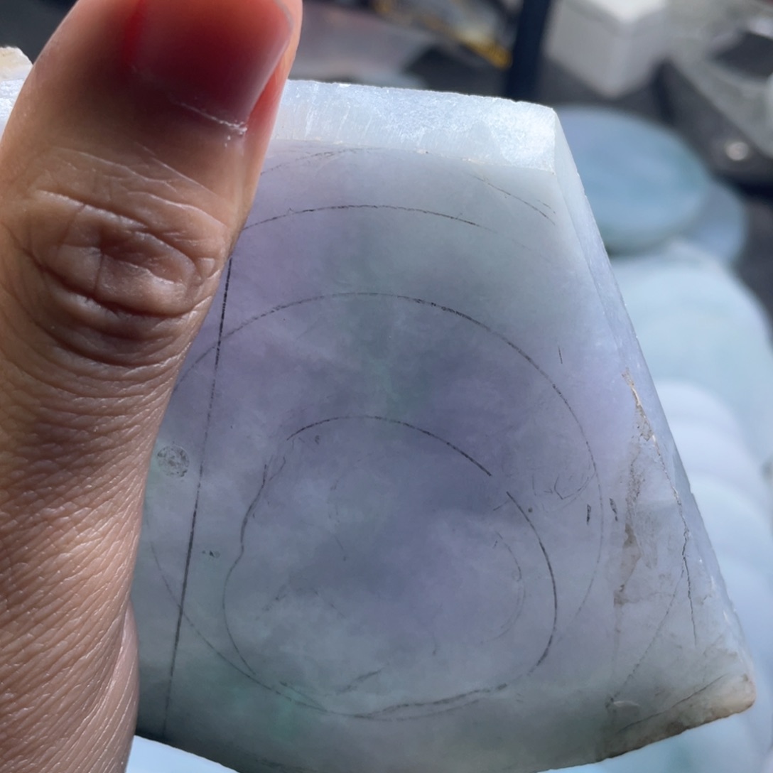 未镶嵌定制翡翠胖*鱼包工