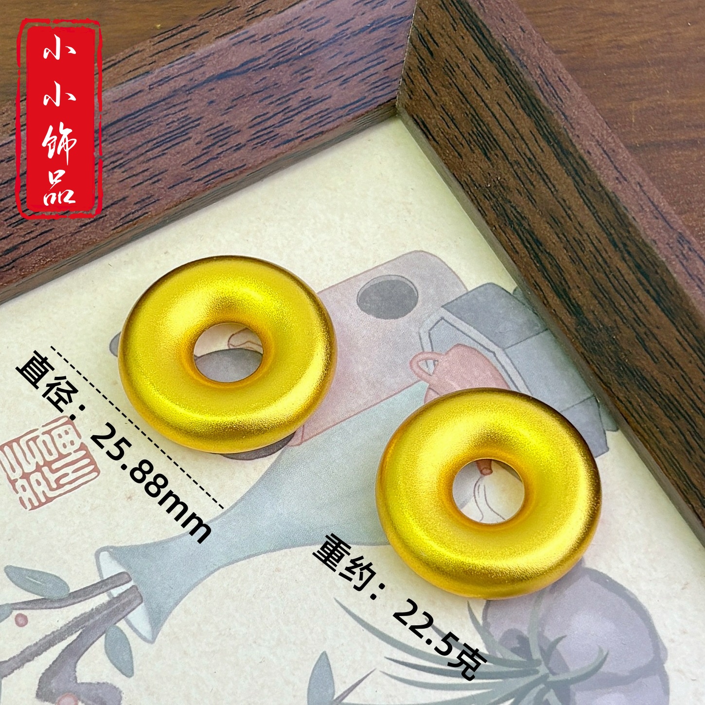 铜合金吊坠 精工高保色古法传承平安扣吊坠平安扣挂坠男女款实心