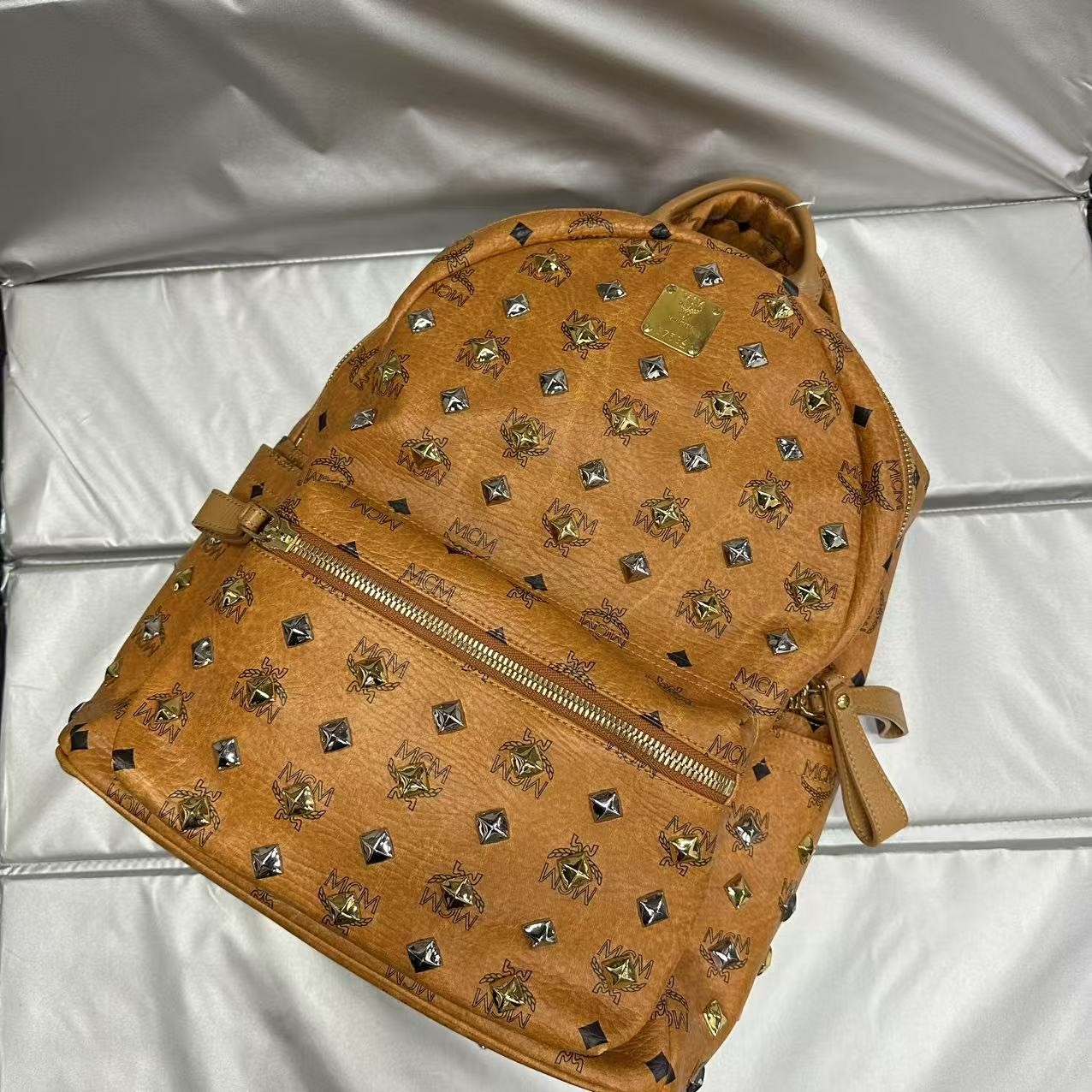 95新 MCM 乱乱子中古/女士/双肩包/102883