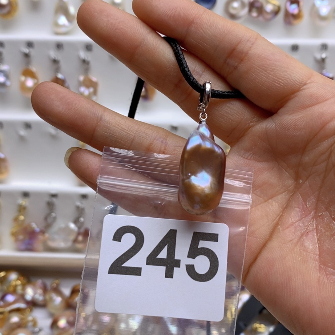 淡水珍珠颈饰银S925镶嵌245