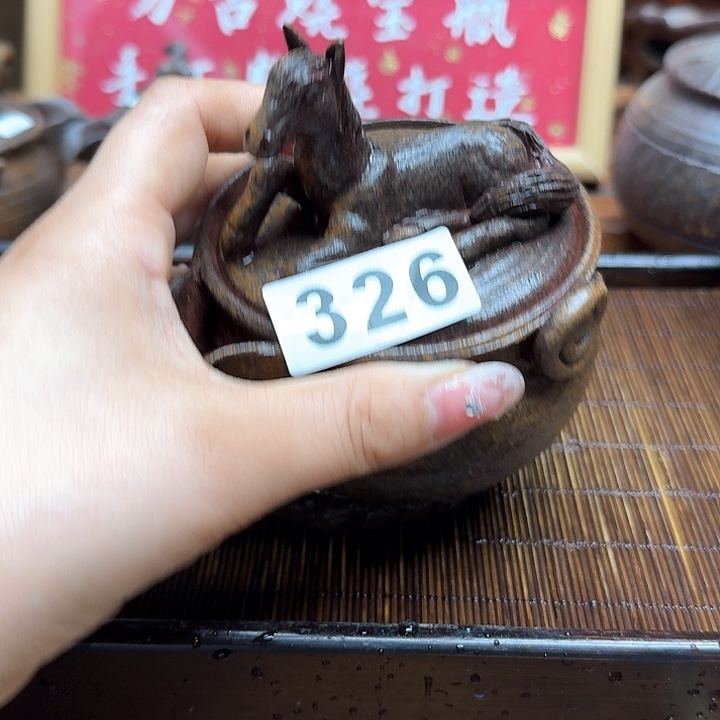 纯手工制作粗陶茶具