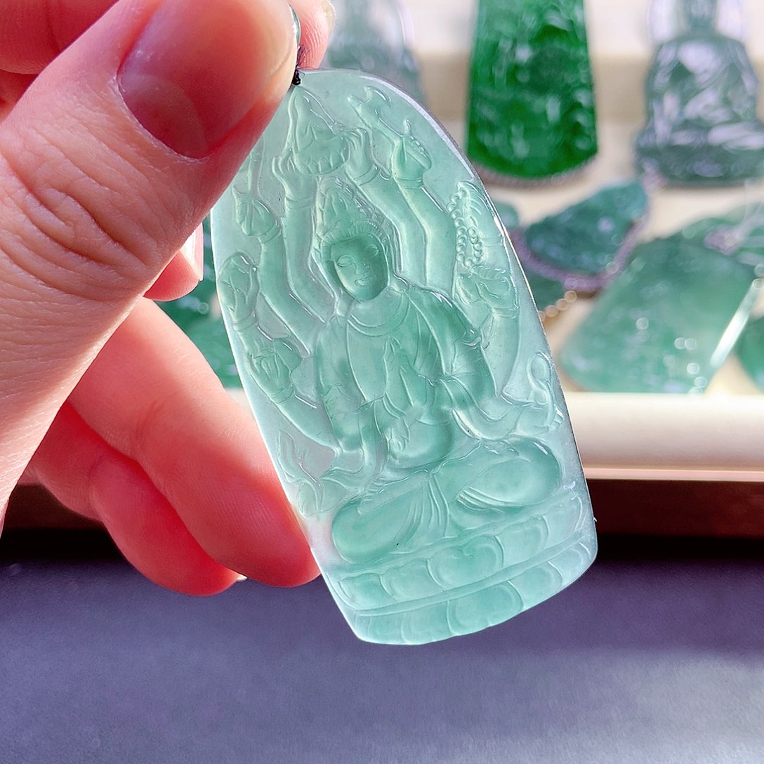 【闪购商品】翡翠未镶嵌颈饰天然