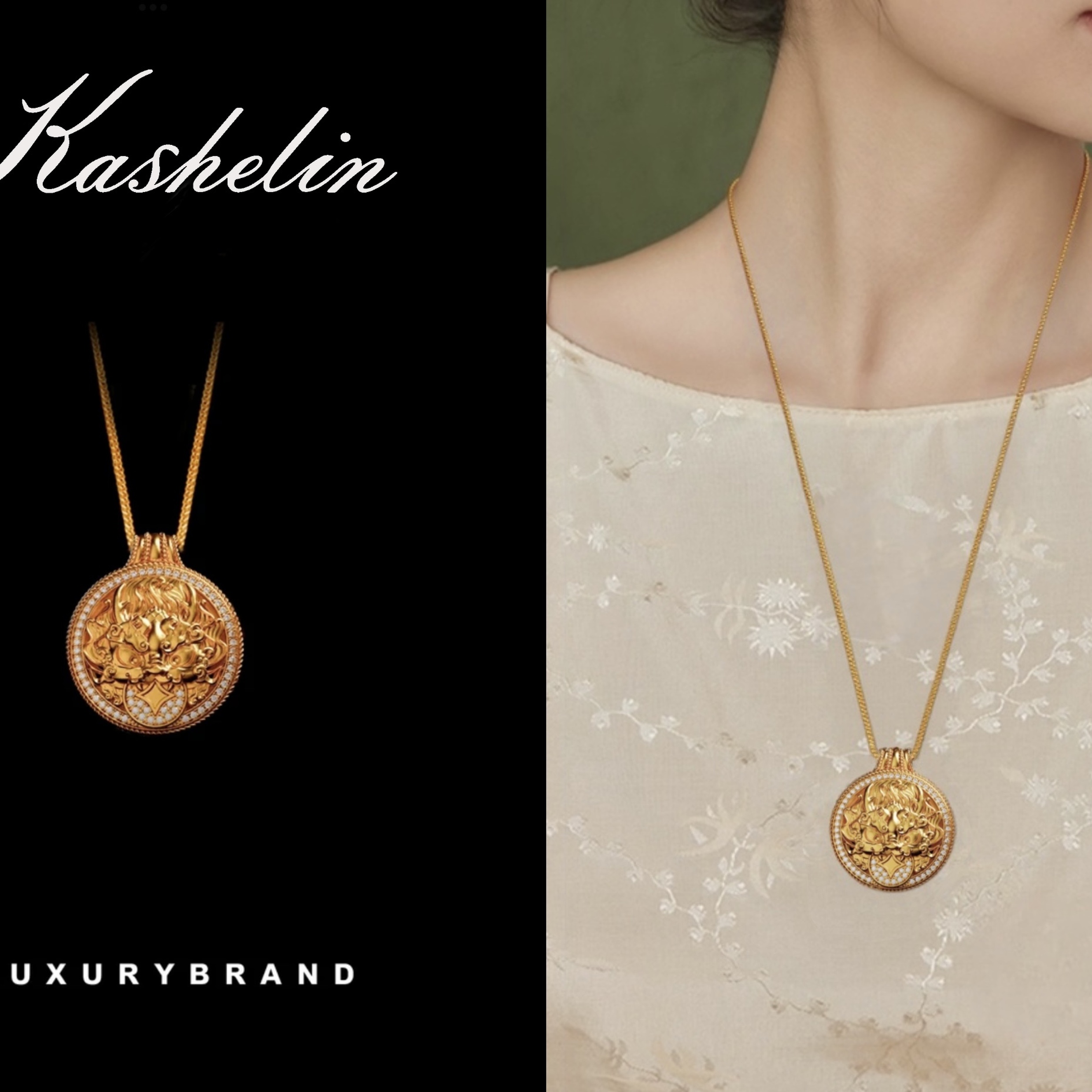 FX 国潮★【貔貅】设计师款项链~8944